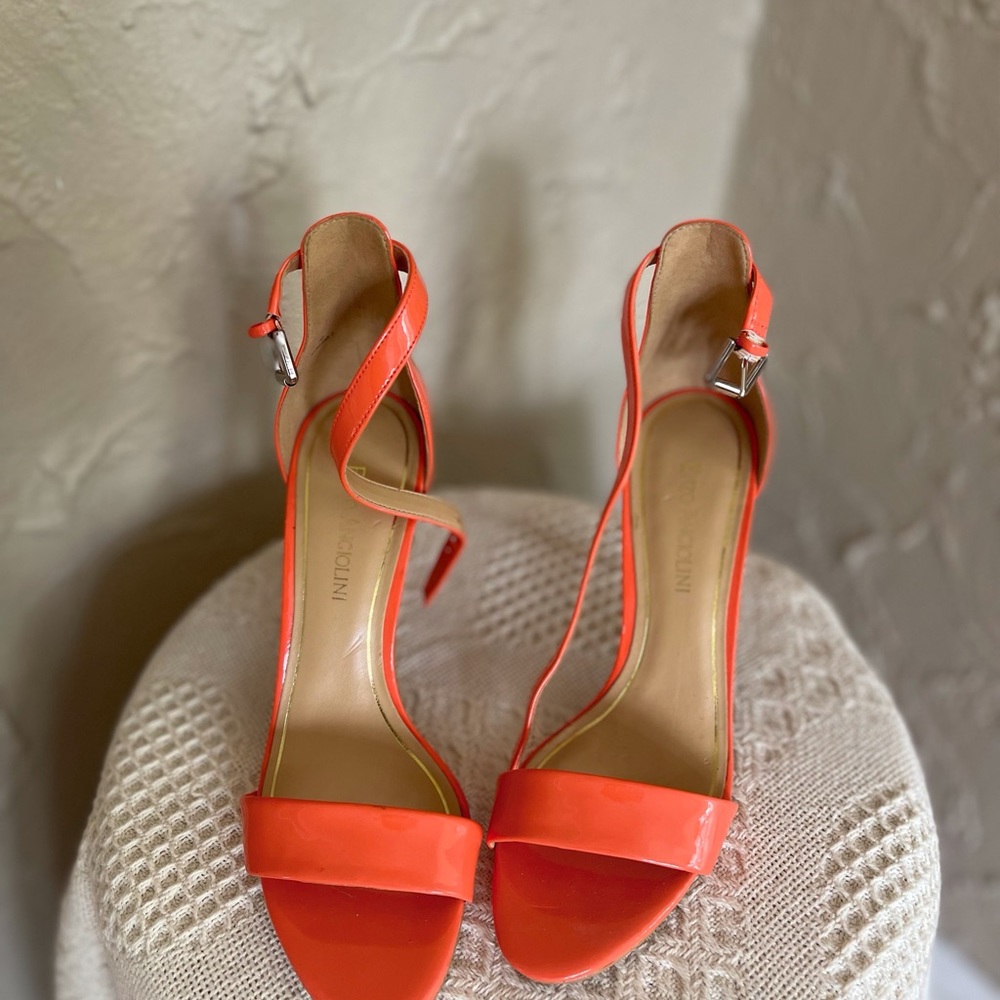 Enzo Angiolini orange heel sandals - Picture 2 of 5